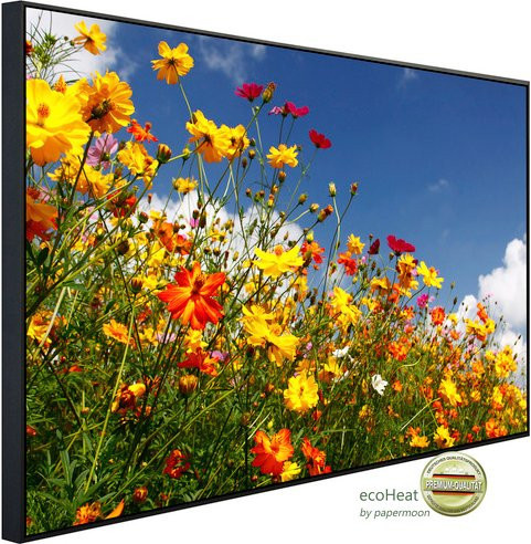 papermoon Infrarotheizung EcoHeat Blumenwiese in Bunt mit Matt-Effekt, App-Steuerung und Überhitzungsschutz - Bild 1