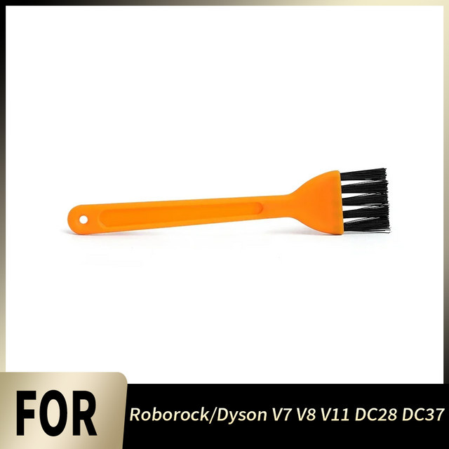 WINDNINJA Universelle Staubsauger-Reinigungsbürste in Orange für Roborock und Dyson V7 V8 V11 DC28 DC37 mit Filter für die effiziente Fugenreinigung - Bild 1