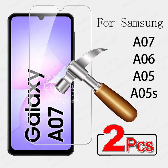 2er-Pack Transparentes Gehärtetes Glas für Samsung Galaxy A07 A06 A05s A05 4G Displayschutzfolie - Bild 1
