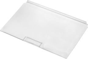 Kappes Querteiler aus Kunststoff in transparent und blau, B/H: 23,5 x 14,5 cm - Bild 1