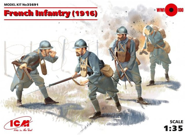 ICM WWI französische Infanterie, Soldaten - Bild 1