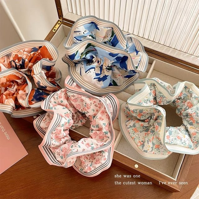 KYDZSW Haargummis, Koreanische Blumen, elastisch - Bild 1