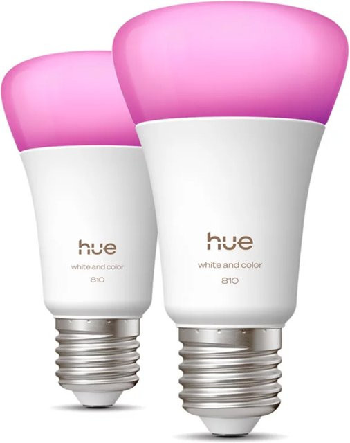 Philips Hue White and Color Ambiance LED-Leuchtmittel E27 2er-Set, dimmbar, Multicolour und Weiß - Bild 2