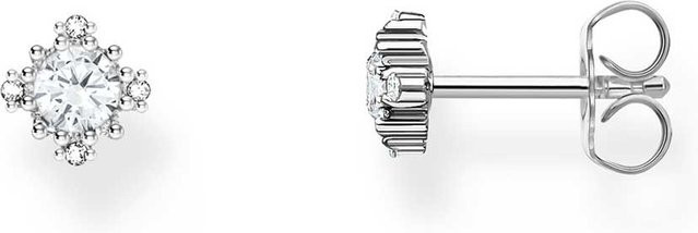 Thomas Sabo Ohrstecker 925 Silber, Kristall, Damen - Bild 1