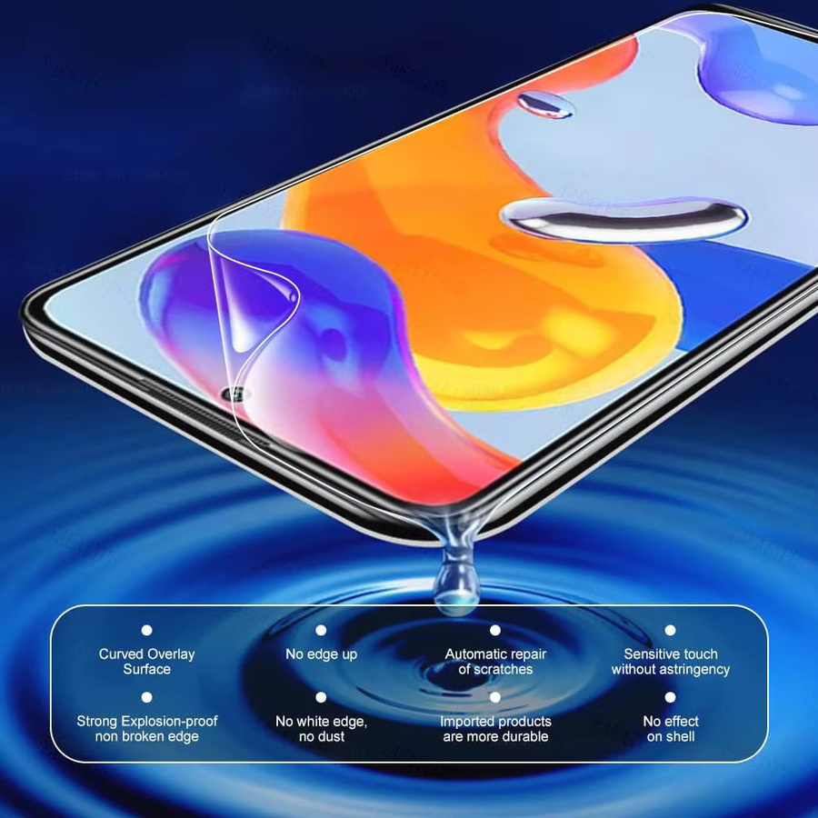 5er Pack Hydrogel Display Schutzfolien für Xiaomi Poco X3 Pro X3 NFC M5S F3 F4 GT M3 M4 X4 Pro 5G, transparent - Bild 5