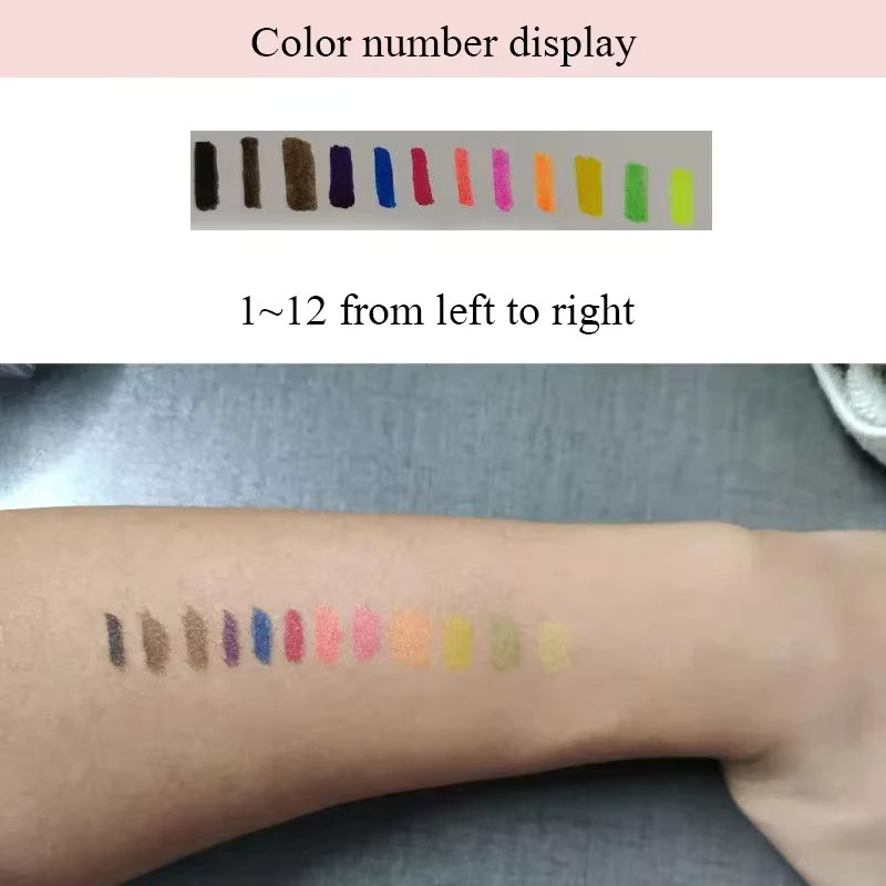 Eyeliner-Stift, Flüssiger Eyeliner, Matt, 12 Farben - Bild 6