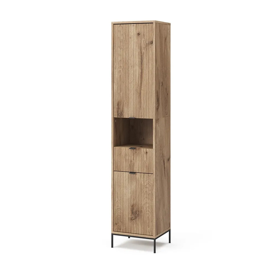 Vicco Hochschrank Eliza Viking Oak mit 2 Türen und Schublade, B/T/H: 40 x 35,9 x 190 cm - Bild 3