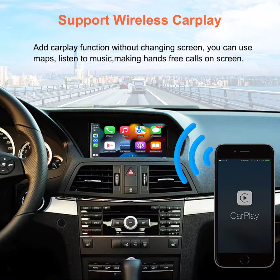 Bonroad Screen Upgrade Decoder Box für Mercedes Benz E-Klasse Coupé C207 2009-2011 mit NTG 4.0 für Carplay und Android Auto Interface - Bild 5