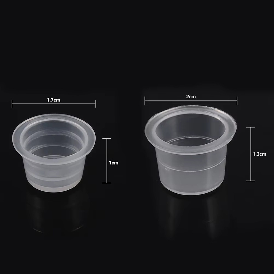 TMISHION Tattoo Ink Cup Pot, 100 Stück, Kunststoff, Microblading Zubehör - Bild 2