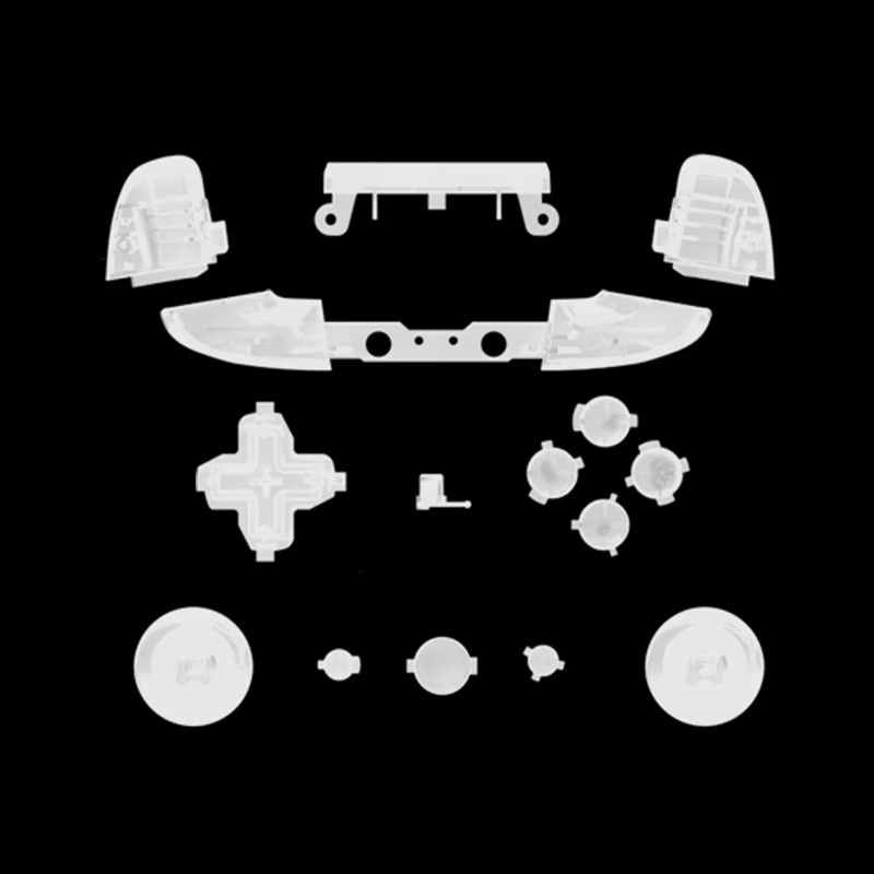DATA FROG Matte Ersatztasten-Kit für Xbox One Slim Controller in Schwarz und Lila mit ABXY-Tasten für DIY-Reparaturen - Bild 2