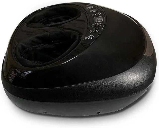 JinKaiRui Elektrisches Fußmassagegerät mit 3D Shiatsu Massage, Luftdruck, Infrarot und Heizfunktion in Schwarz - Bild 1