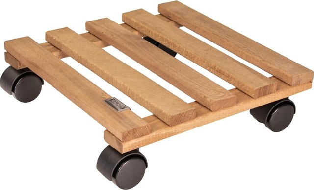 Wagner Multi Roller GH0631 Rollunterlage für Pflanzgefäße in Palisander, B/T: 28 x 28 cm, Tragkraft 100 kg - Bild 1