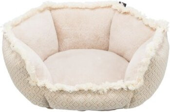 Trixie Hundebett Boho in Beige mit geometrischem Muster, B/T/H: 50 x 50 x 21 cm - Bild 1