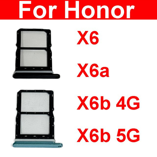 SIM-Kartenhalter Adapter für Honor X6 X6a X6b 4G 5G in Blau - Bild 1