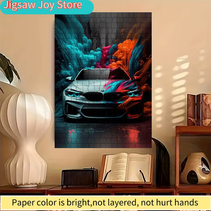 Rastar BMW-Sportwagen, Papier-Puzzle, orange, bunt / mehrfarbig - Bild 3