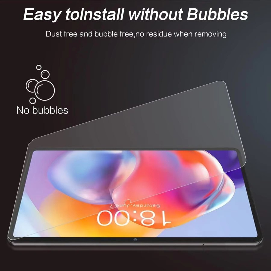 Teclast P40HD Displayschutzfolie aus gehärtetem Glas, 10,1 Zoll, transparent, kratzfest und blasenfrei - Bild 3
