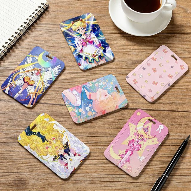 Anime S-Sailor M-Moon Kartenhülle aus Kunststoff, Unisex Visitenkartenetui und Kreditkartenhalter in Multicolour - Bild 1