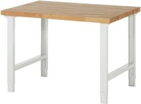 Rau Werkbank 7000-1 höhenverstellbar braun B/T/H: 125 x 90 x 79-114 cm - Bild 1