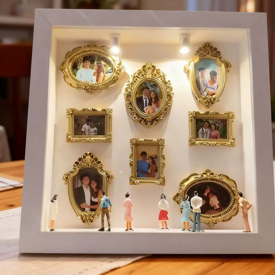 KITPIPI DIY Shadow Box Rahmen Mini Memory Display Kit als kreatives Fotoalbum in Multicolor - Bild 2