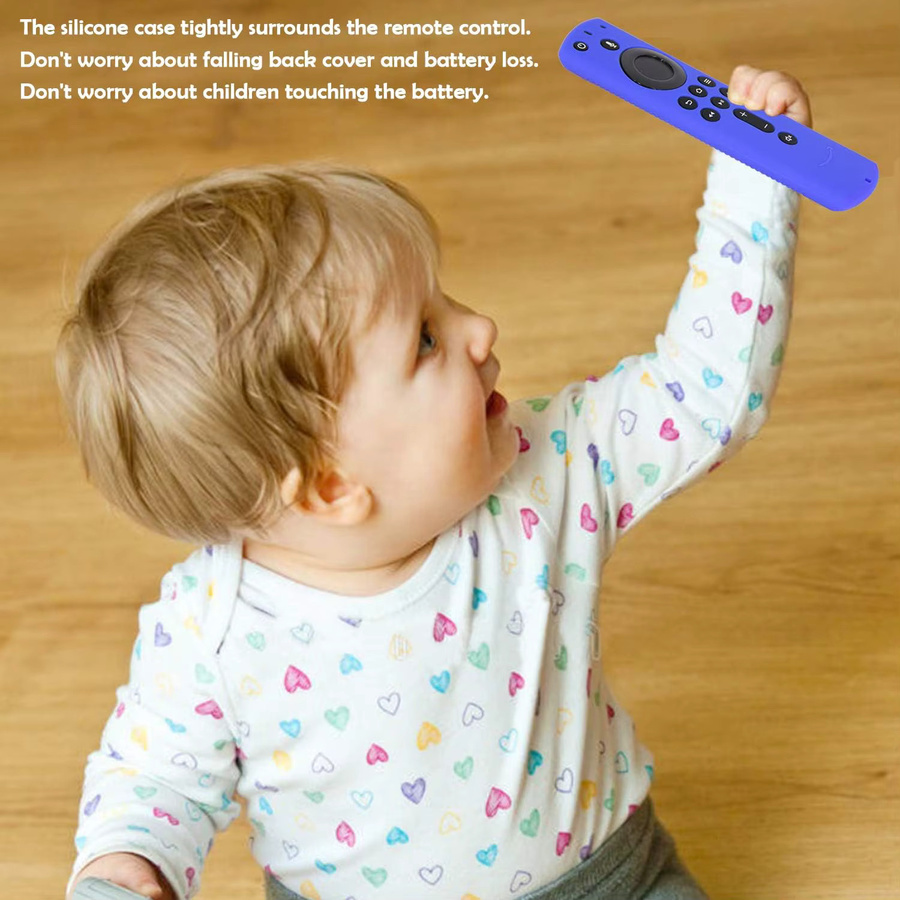 WESOPRO Silikonhülle für Fire TV Stick 4K und 2. Generation Remote mit Glow in the Dark Effekt, Multicolor/Grün - Bild 4