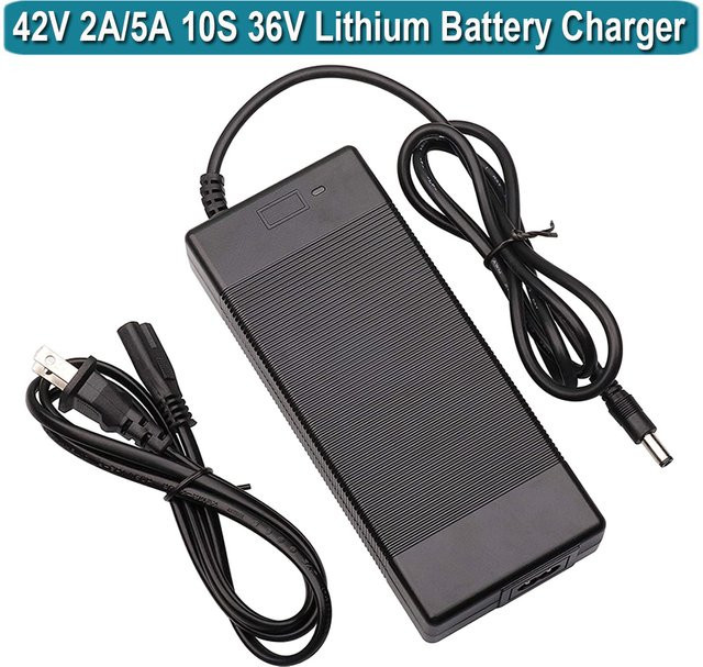 Hiboy 42V 2A Ladegerät für 36V Akkus, kompatibel mit Hiboy S2, S2 Lite, S2 Pro, KS4, KS4 Pro und Nex Max, Schwarz - Bild 1