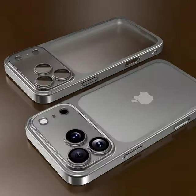 Transparente Handyhülle mit Luxus-Beschichtung und Linsenschutz für Apple iPhone 17 Air, iPhone 17 Pro und iPhone 17 Pro Max mit mattem Cover - Bild 1