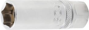 BGS Zündkerzen-Einsatz mit Magnet, Sechskant SW 16 mm, 1/2 Zoll Innenvierkant, Silber - Bild 1
