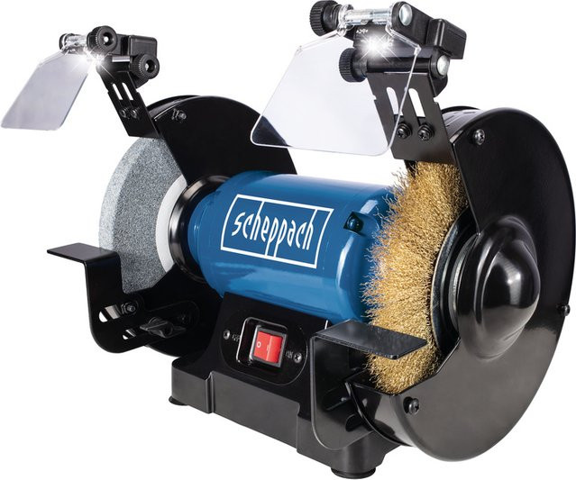 Scheppach Doppelschleifer SM200LB in Blau mit 200 mm Schleifscheiben - Bild 1