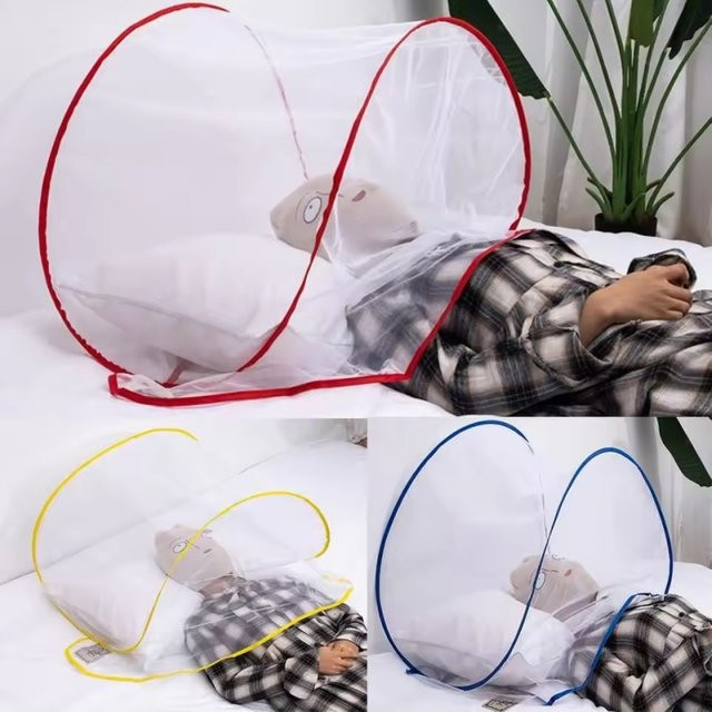 EGW Sommer Pop-Up Mini Faltbares Moskitonetz – Tragbarer Insektenschutz für Kopf und Gesicht - Bild 1