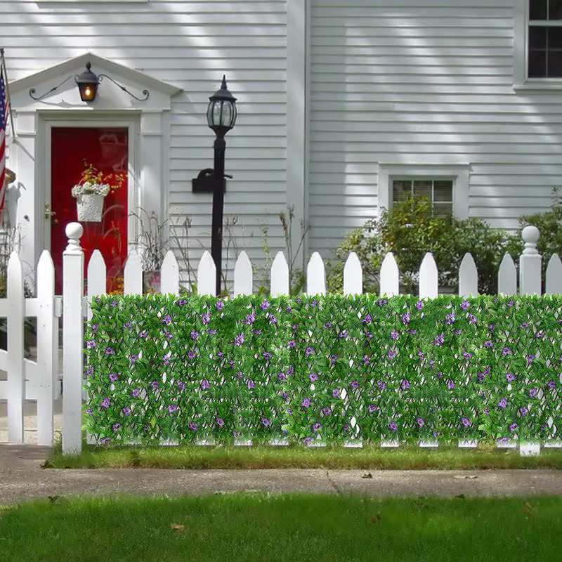 Künstliche Hecke als grüner Sichtschutz aus Kunststoff für Garten und Balkon, B/H: 40 x 200 cm - Bild 3