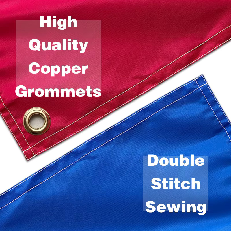 Individuell bedruckte Werbeflagge aus Polyester in Rot, rechteckig, B/H: 120 x 180 cm - Bild 2
