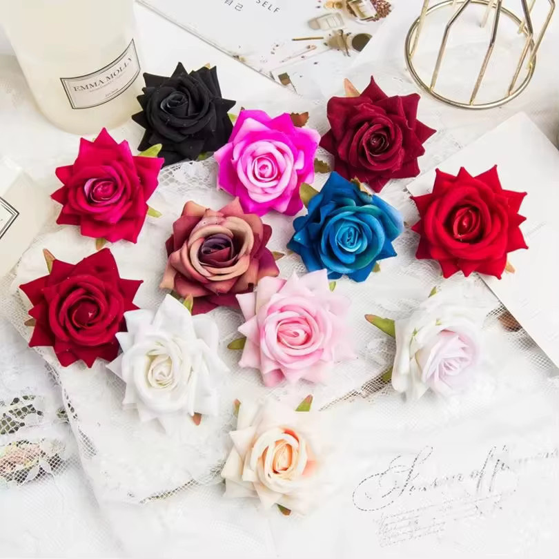 ZQCY Künstliche Seidenrosen in Mehrfarbig für Hochzeit, Valentinstag und DIY-Dekoration - Bild 2