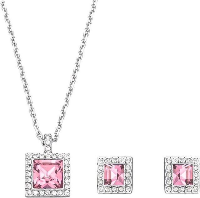 Swarovski Halsketten Set, Rosa, Kristall, Silber, Damen - Bild 1