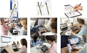 STAEDTLER Noris digital jumbo Eingabestift in Schwarz-Gelb mit 4096 Druckstufen und Handballenerkennung für EMR-fähige Endgeräte - Bild 1