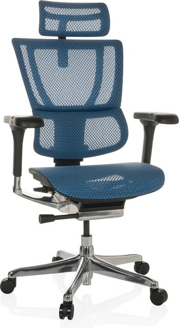 hjh OFFICE Luxus Chefsessel ERGOHUMAN SLIM GEN2 mit Netzstoff, Kopfstütze und Armlehnen, höhenverstellbar - Bild 1