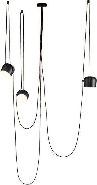 Flos Aim Small LED-Pendelleuchte 3er-Set in Schwarz mit warmweißem Licht (2700K) - Bild 1
