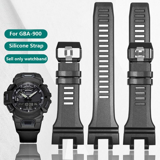 CASIO Uhrenarmband, Silikon, Schwarz, Herren - Bild 1