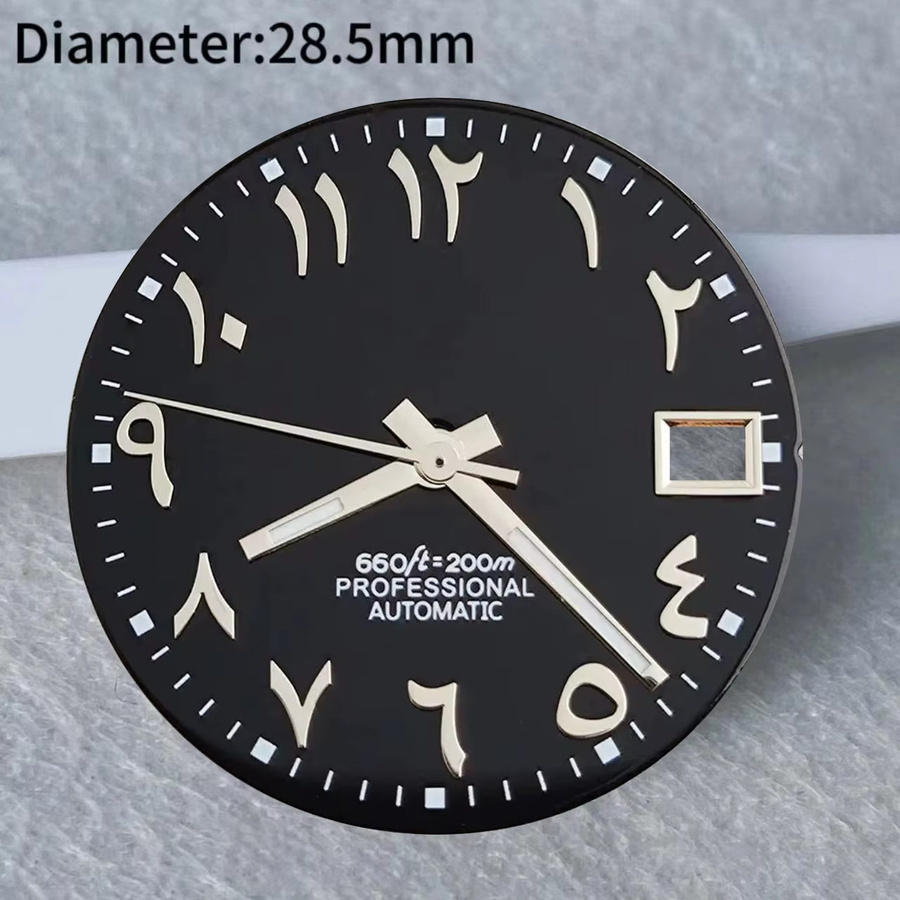 KERLA Zifferblatt, 28,5 mm, Schwarz, NH35, Unisex - Bild 2