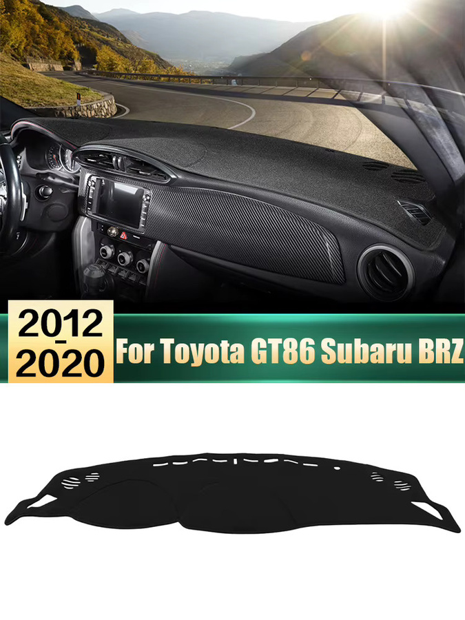 YaLumei Dashboard-Lichtschutz Abdeckung für Toyota 86 GT86 FT86 Scion FR-S und Subaru BRZ, Schwarz - Bild 4
