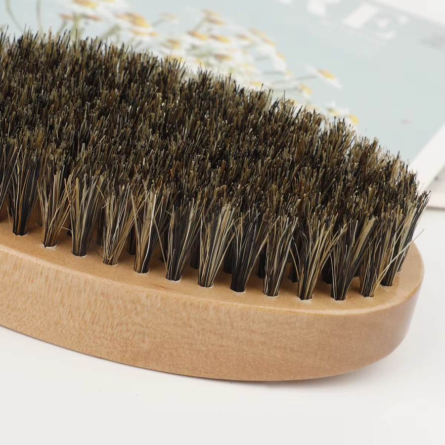 RANCAI Rasierpinsel-Set für Herren, Wildschweinborsten, mit Kamm, Schere - Bild 3