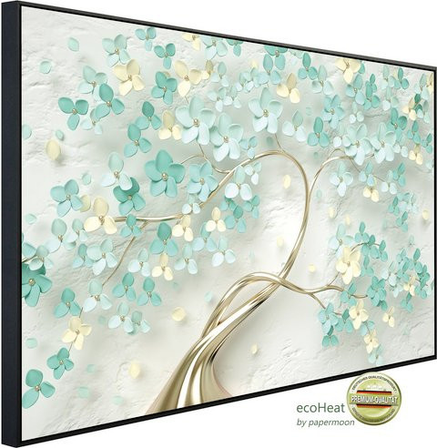papermoon EcoHeat Infrarotheizung mit Blumenmuster in Bunt und Matt-Effekt mit App-Steuerung und WLAN - Bild 1