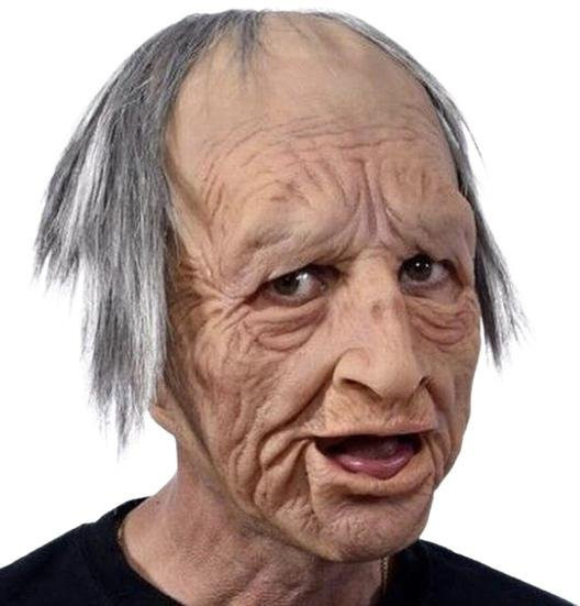 luzhenbang Alte Mann Maske, realistische Latex Vollkopfbedeckung - Bild 1
