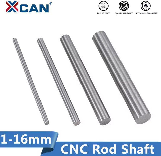 XCAN Edelstahlstange als lineare Rundstange für DIY-Bastelwerkzeuge, Farbe: Silber, Länge: 100 mm - Bild 1