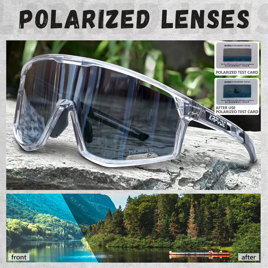 KAPVOE Sonnenbrille, Unisex, Vollrand, Kunststoff, polarisiert - Bild 4