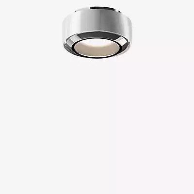 Occhio Più R Alto V Volt S30 LED Deckenleuchte in Weiß Glänzend und Chrom Glänzend mit warmweißem Licht (3.000 K)