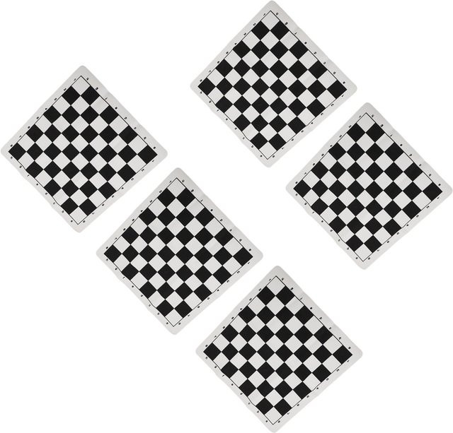 Fishine Aufrollbare Schachbretter, 5-teiliges Set, PU-Leder, 13,8 Zoll, Weiß, Schwarz - Bild 1