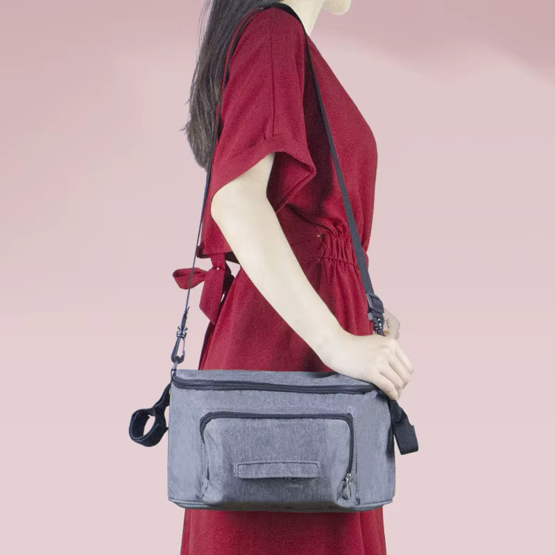 Movokbaby Wickeltasche Wasserdicht in Grau mit großer Kapazität als multifunktionale Muttertasche und Organizer für Kinderwagen - Bild 3