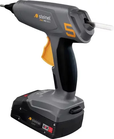 Steinel MobileGlue 5011 A-SET FS-KF Akku Heißklebepistole in Grau mit 11 mm Klebestift, 18 V Akku und Ladegerät - Bild 1