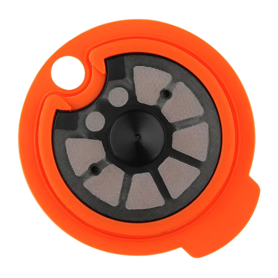 Wiederverwendbare Kaffeekapseln für Bosch Tassimo Maschinen mit Löffel und Bürste, Orange, 60/180ml - Bild 4