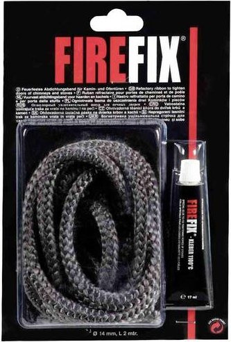 Firefix Keramikkordel Abdichtkordel für Kamin und Ofen, Farbe: Schwarz, Durchmesser: 1,4 cm - Bild 3
